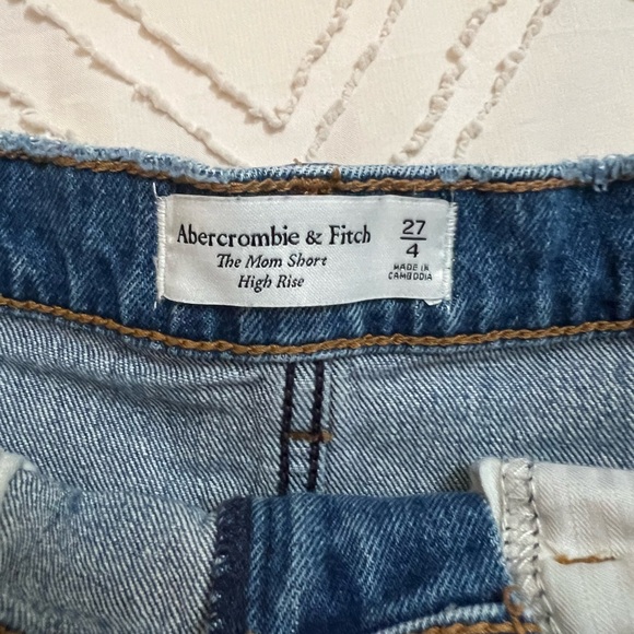 Abercrombie & Fitch Distressed Blue Jean Shorts - Picture 3 of 3
